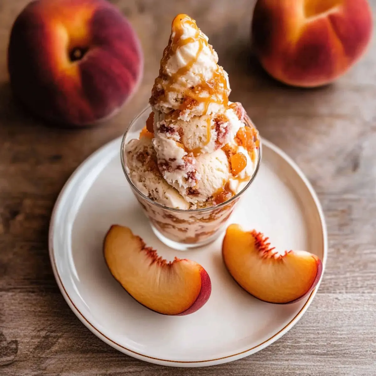 Peach Cobbler Ice Cream