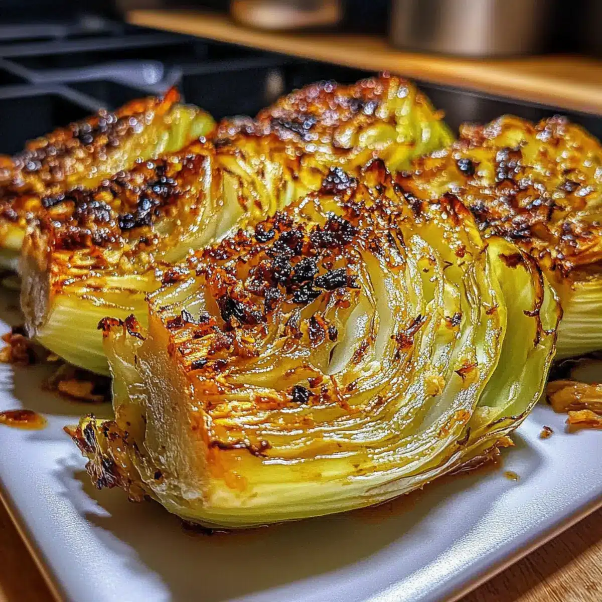 Garlic Butter Cabbage Wedges