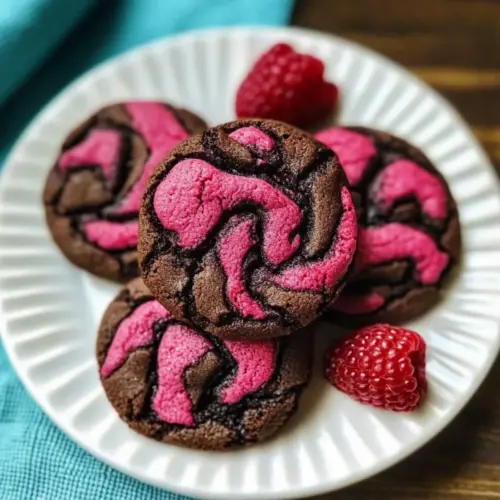 Raspberry Dark Chocolate Cookies