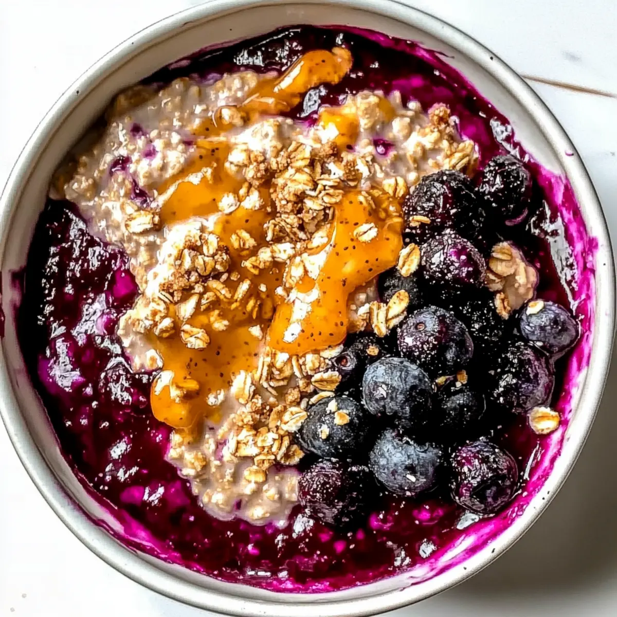 Blueberry Pie Overnight Oats