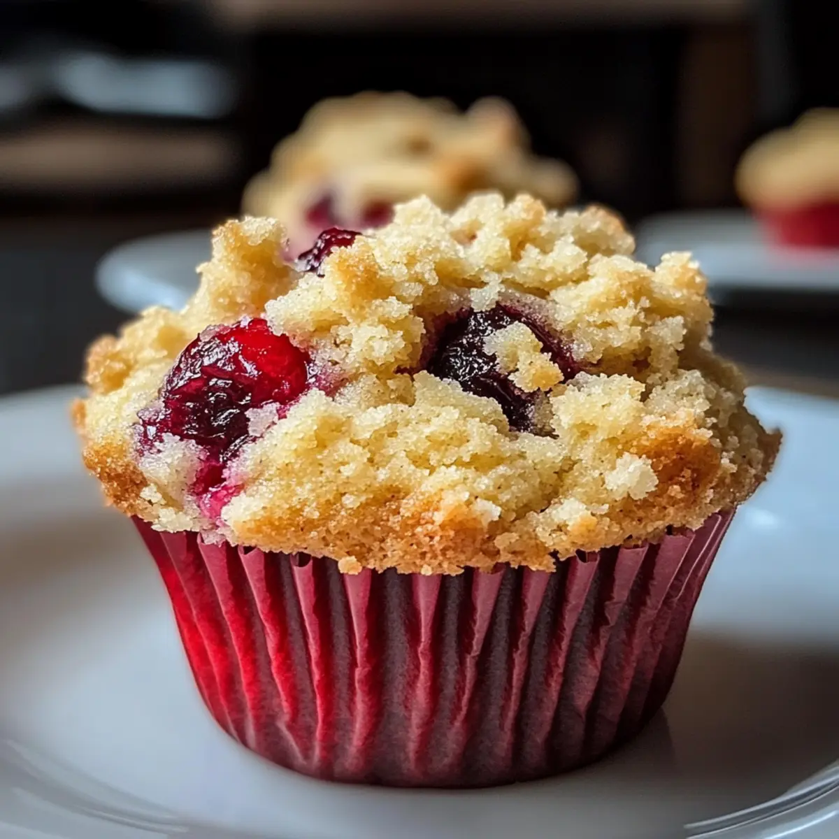 Cherry Cobbler Muffins
