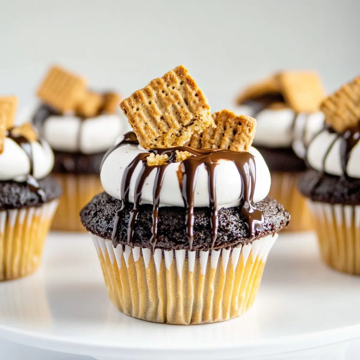 Toasted S’mores Cupcakes