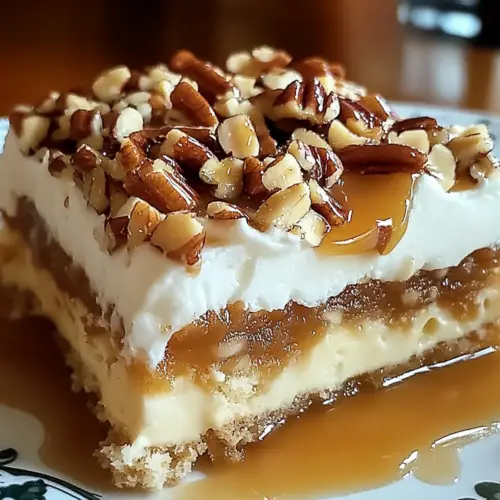 Butter Pecan Praline Poke Cake Bliss