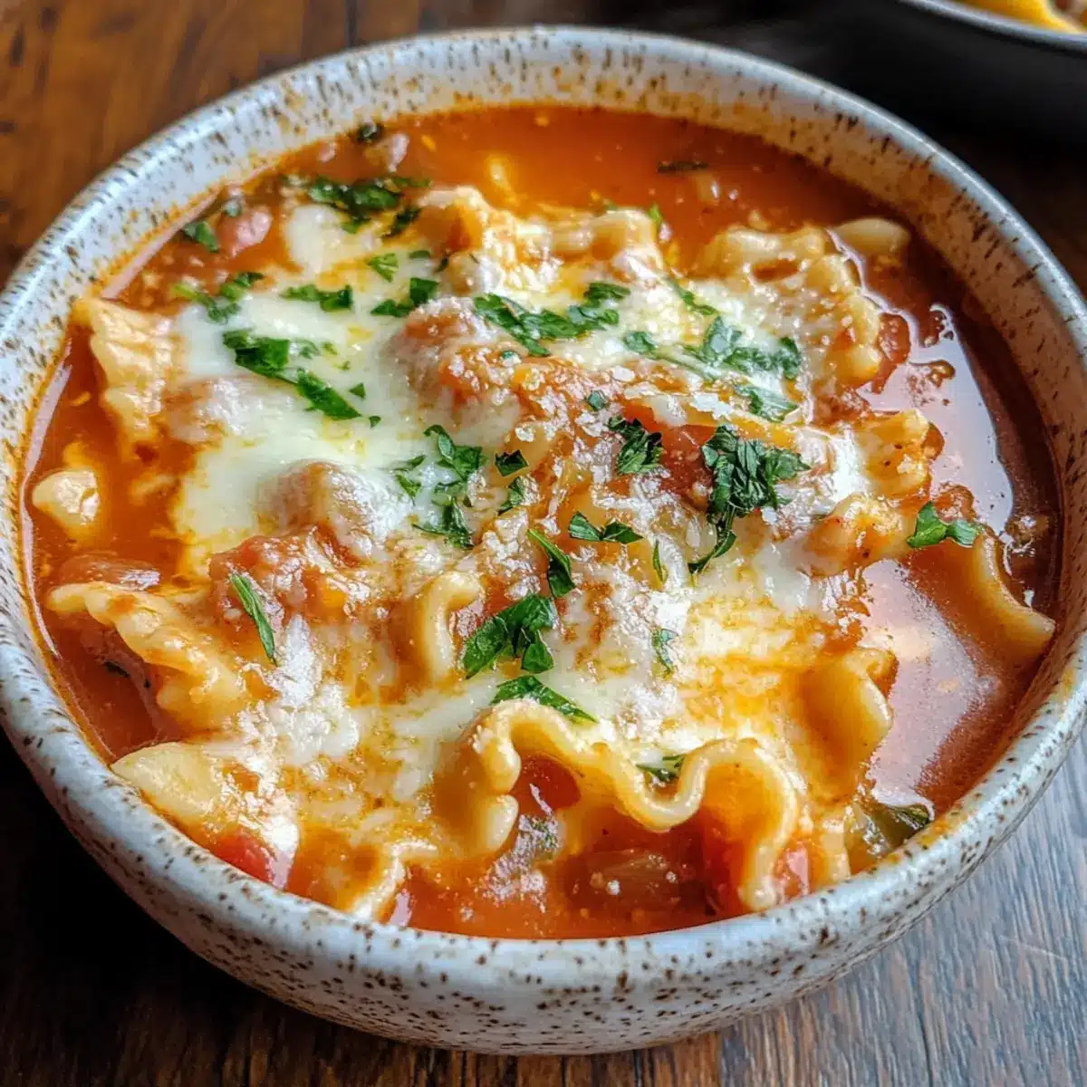Lasagna Soup