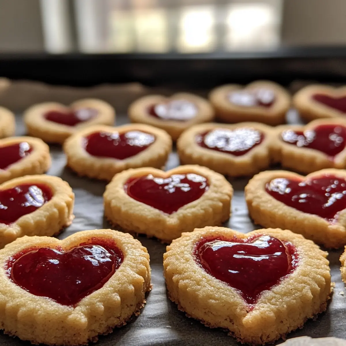 Thumbprint Heart Cookies
