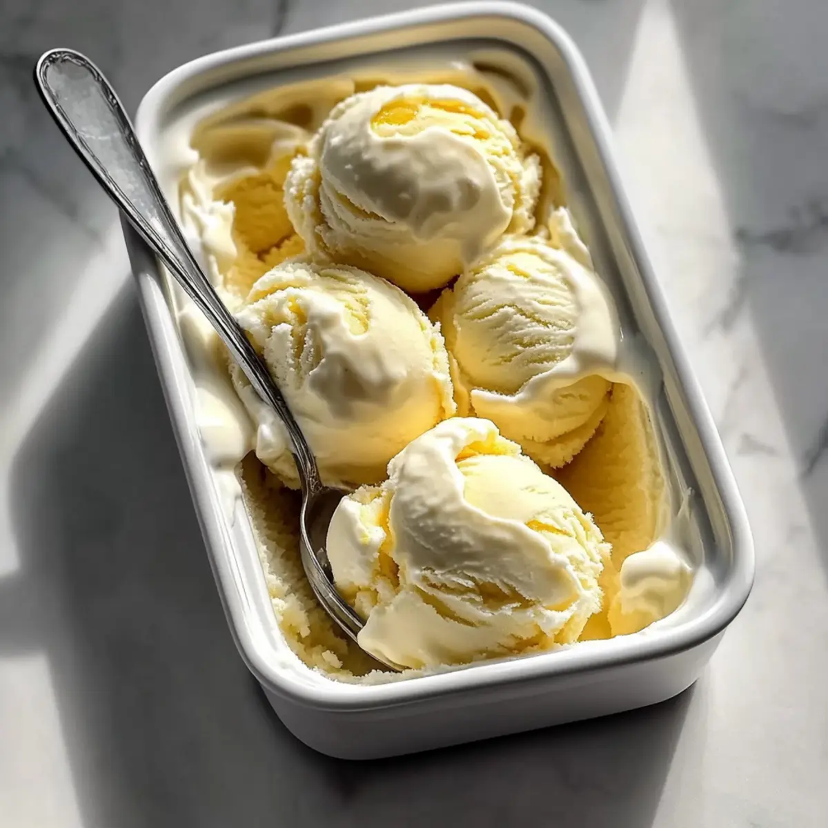 Lemon Curd Ripple Ice Cream