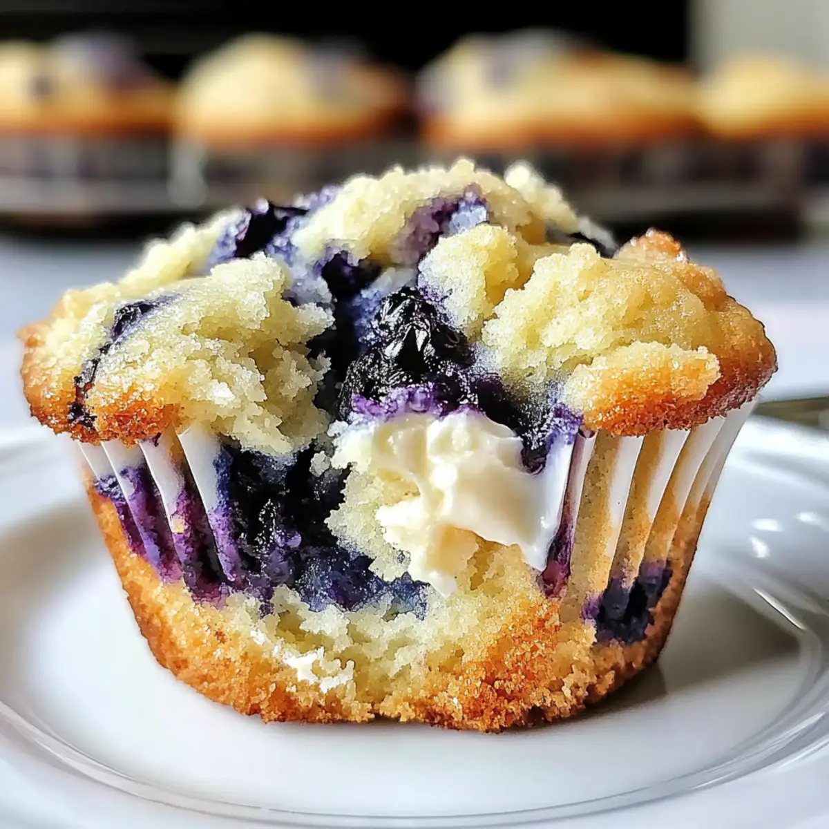 Blueberry Cream Cheese Muffins