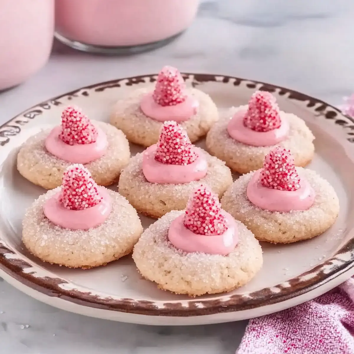 Strawberry Kiss Cookies