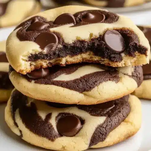 Chewy Chocolate Chip Marble Cookies