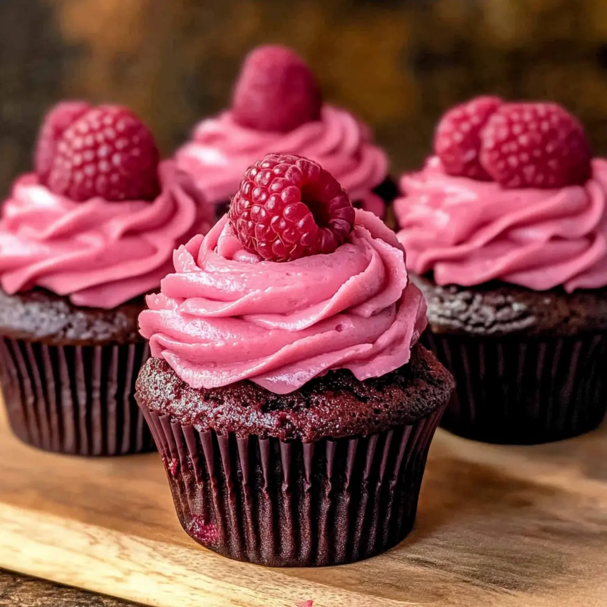Chocolate Raspberry Cupcakes