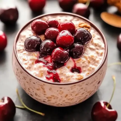 Creamy Cherry Overnight Oats