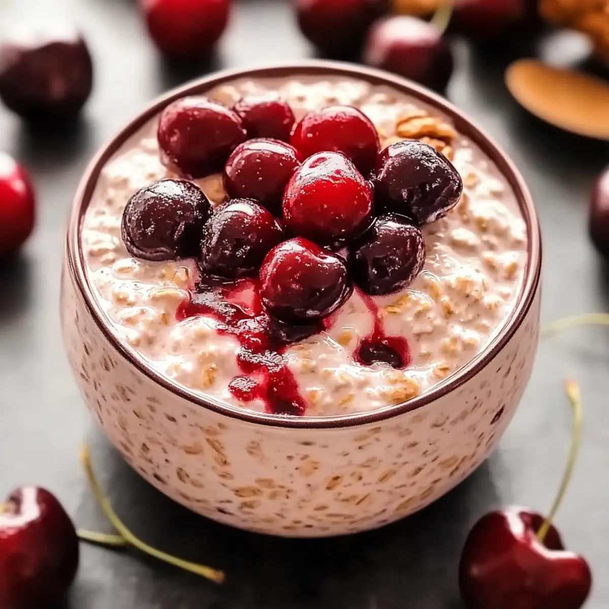 Creamy Cherry Overnight Oats