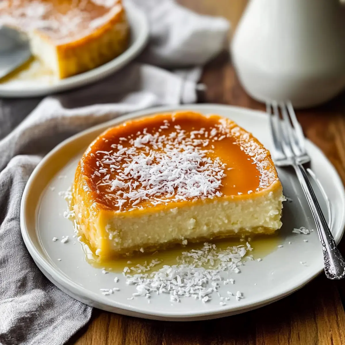 French Antilles Coconut Flan