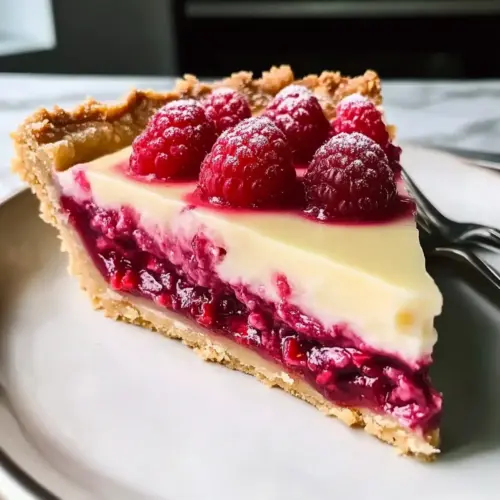 Vegan White Chocolate Raspberry Tart