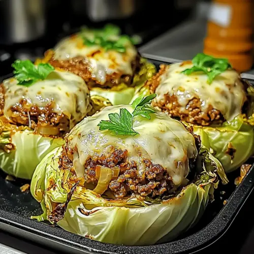 Oven-Baked Cabbage Burgers