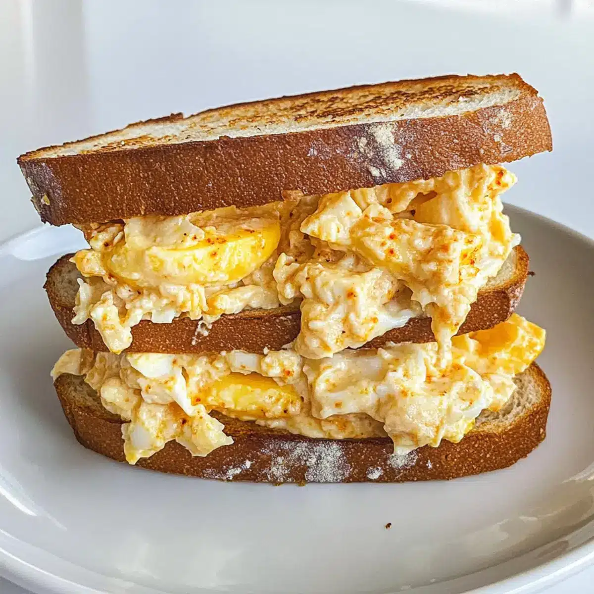 Fried Egg Salad Recipe with Spicy Mayo