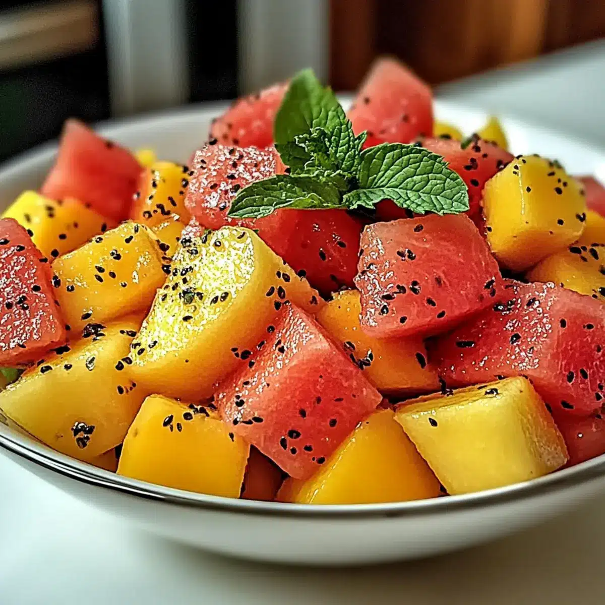 Peach Watermelon Salad