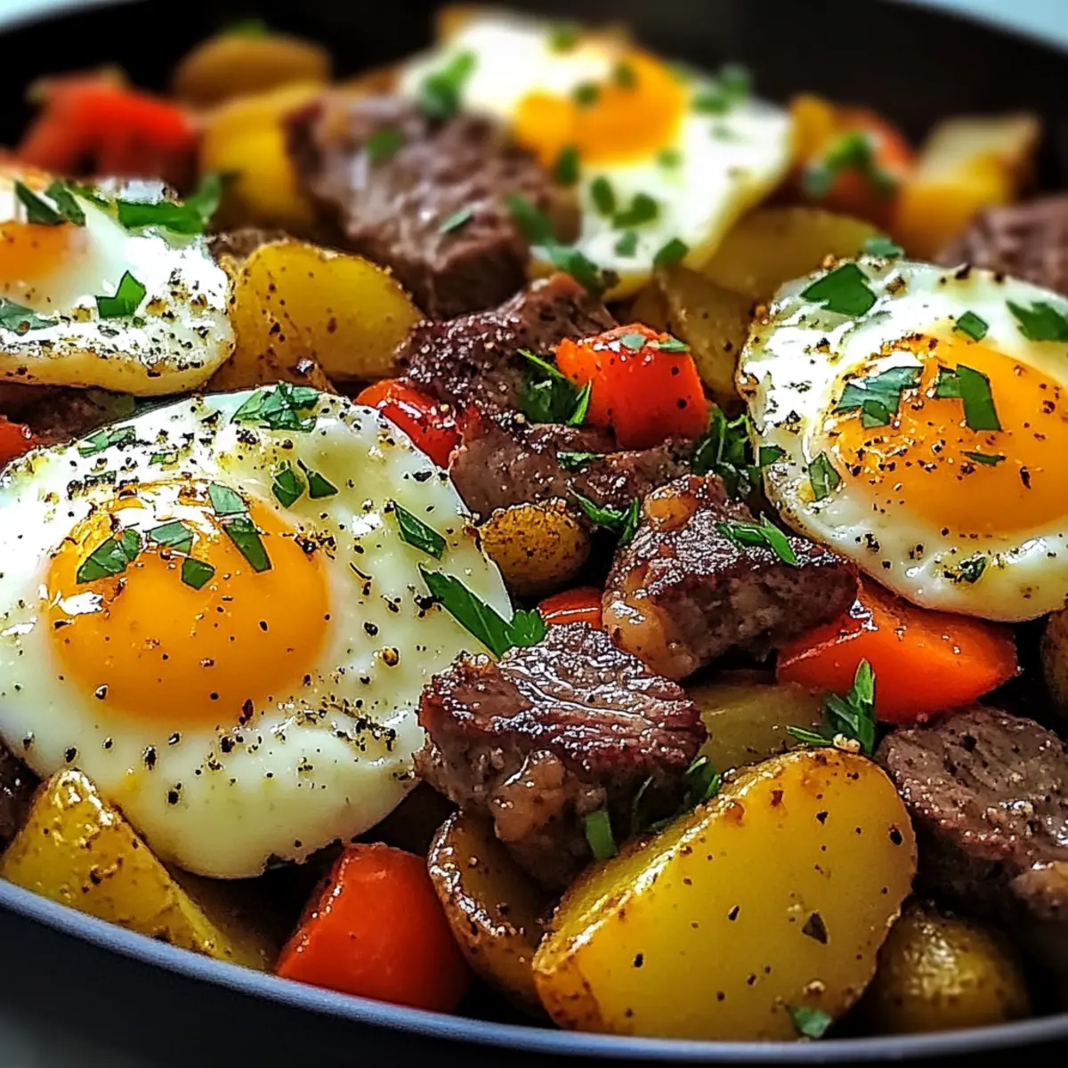 Steak and Potato Breakfast Hash