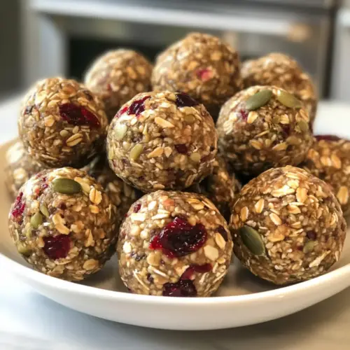 Healthy Pumpkin Seed & Cranberry Energy Balls
