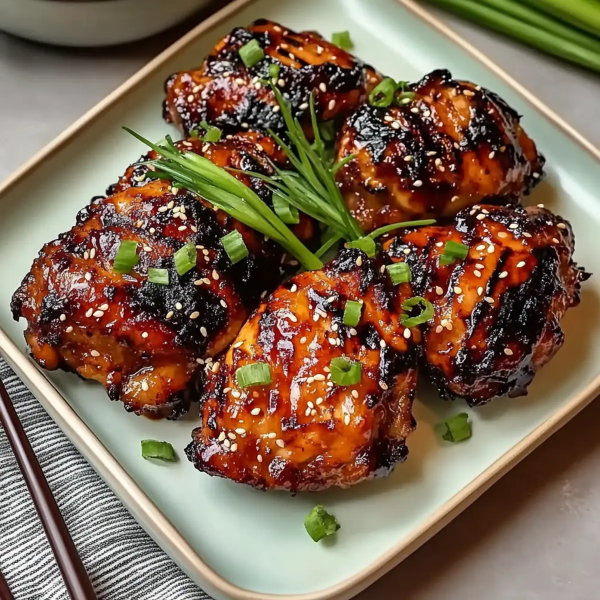 Crispy Japanese BBQ Chicken Thighs