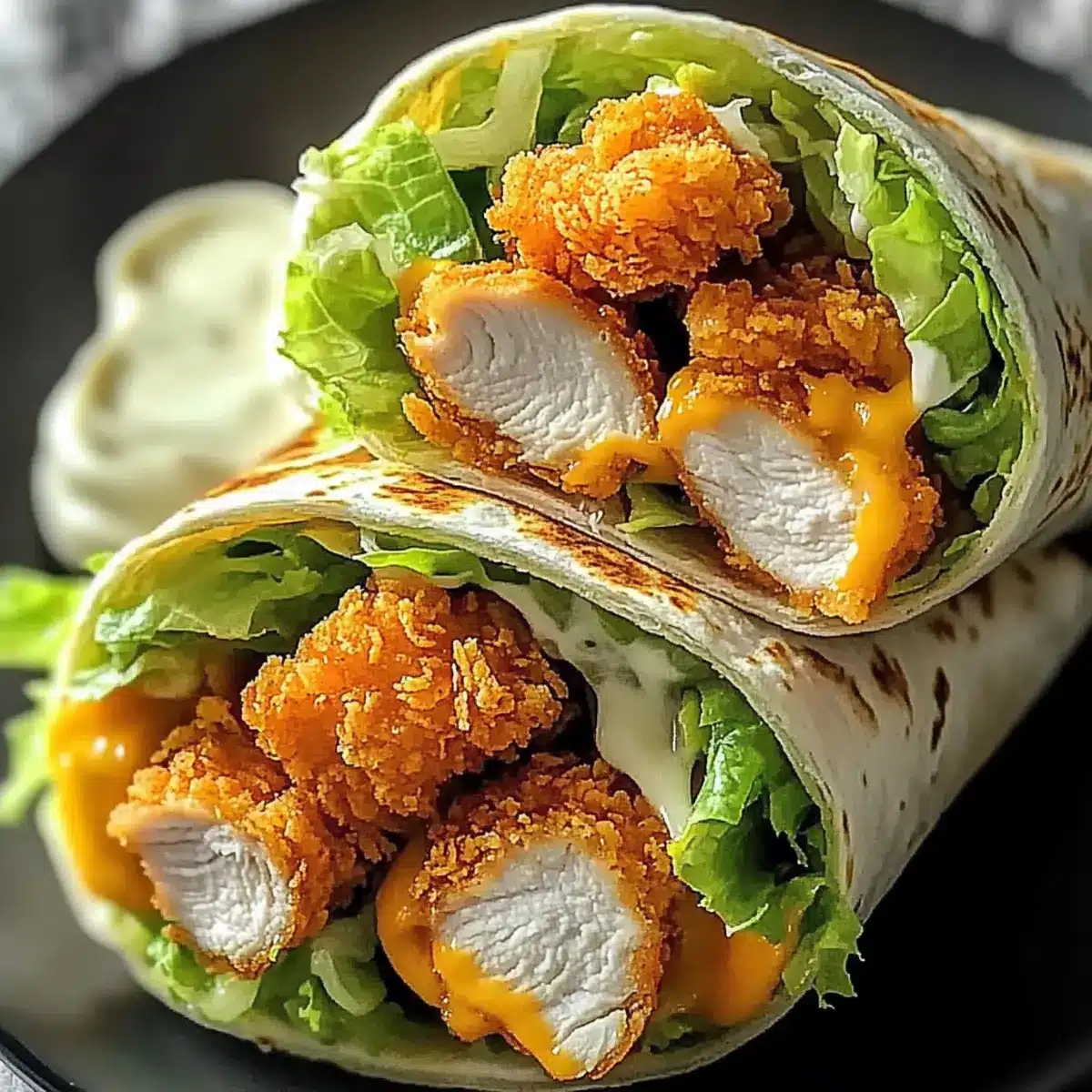 Crispy Chicken Ranch Snack Wrap