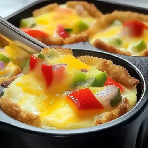 Mini Breakfast Omelets with Tater Tot Crust