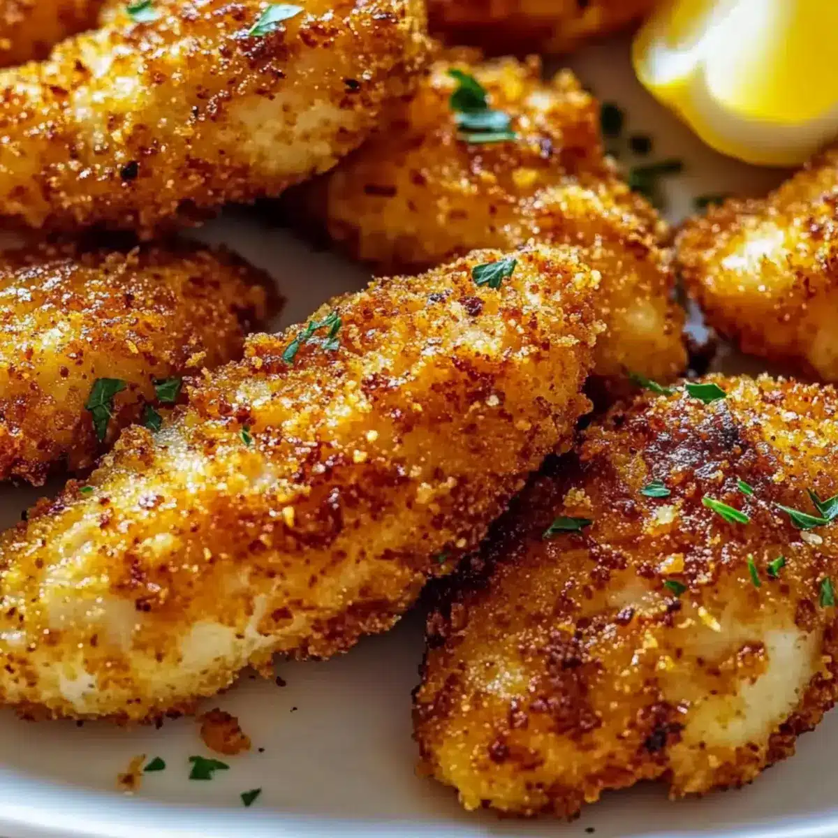 Lemon Garlic Parmesan Chicken Tenders