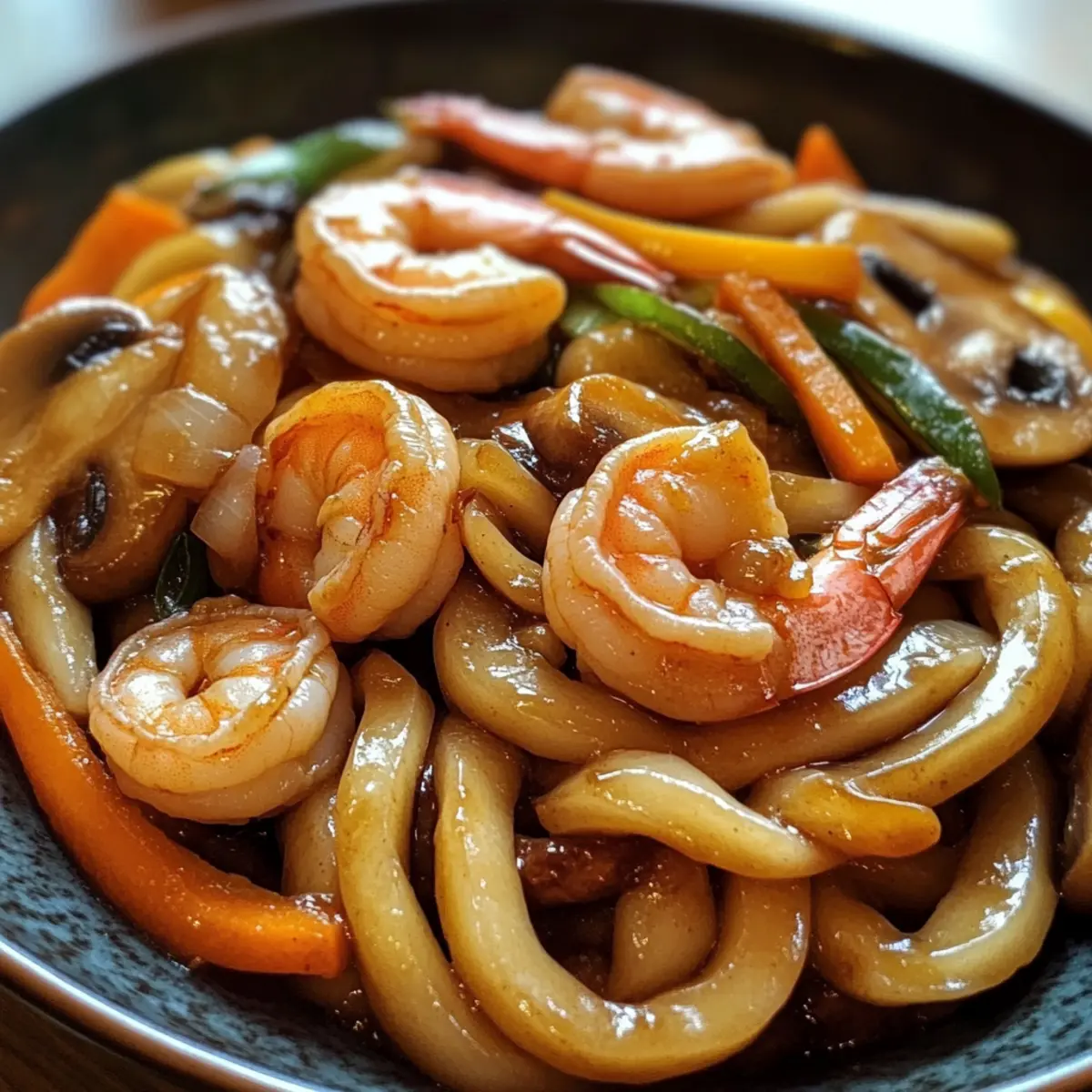 Yaki Udon with Shrimp