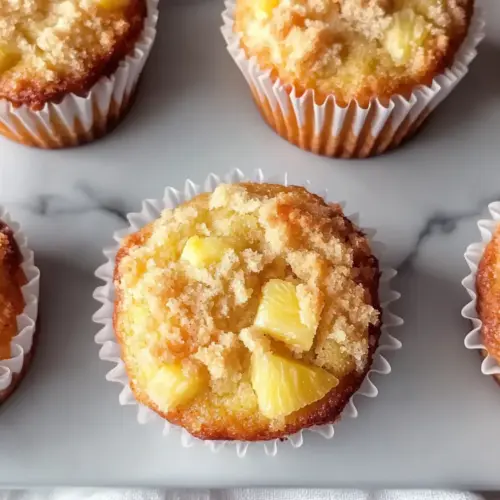 Moist Easter Pineapple Muffins