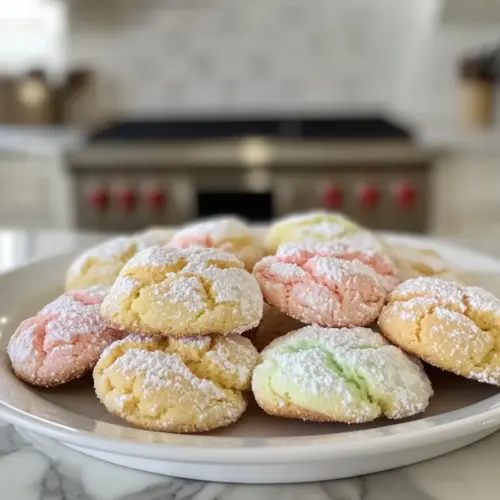 Springtime Crinkle Cookies