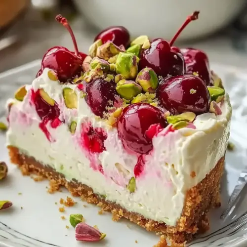 Lemon-Lime Cherry Pistachio Cheesecake