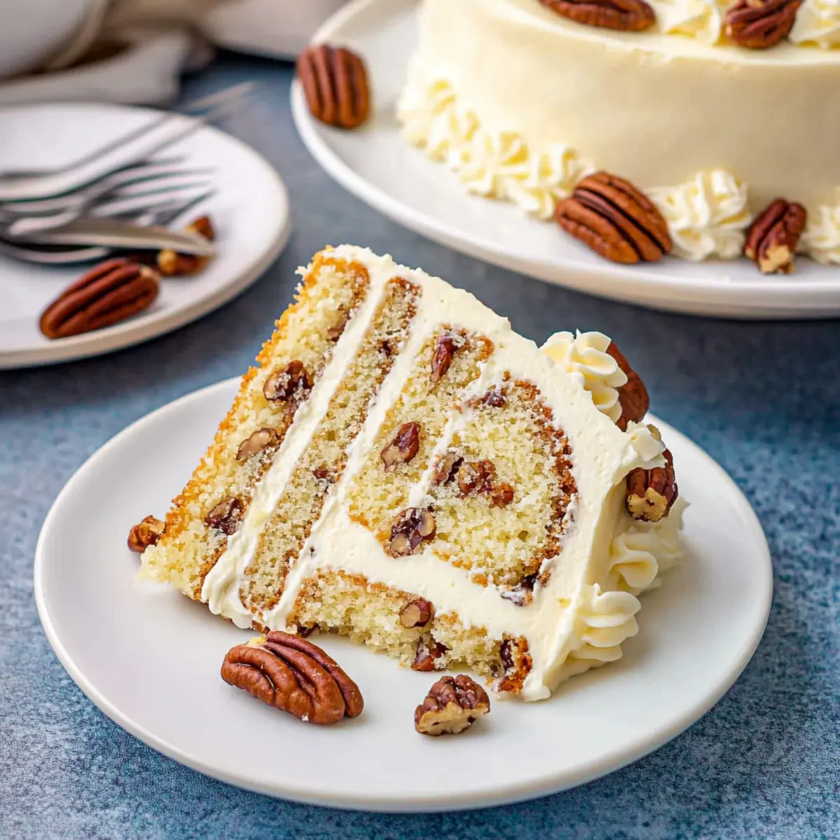 Butter Pecan Cake Recipe with Cream Cheese Frosting