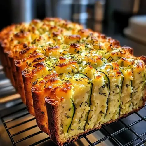 Zucchini Cheese Bread with Herbs