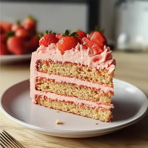 Strawberry Crunch Cake